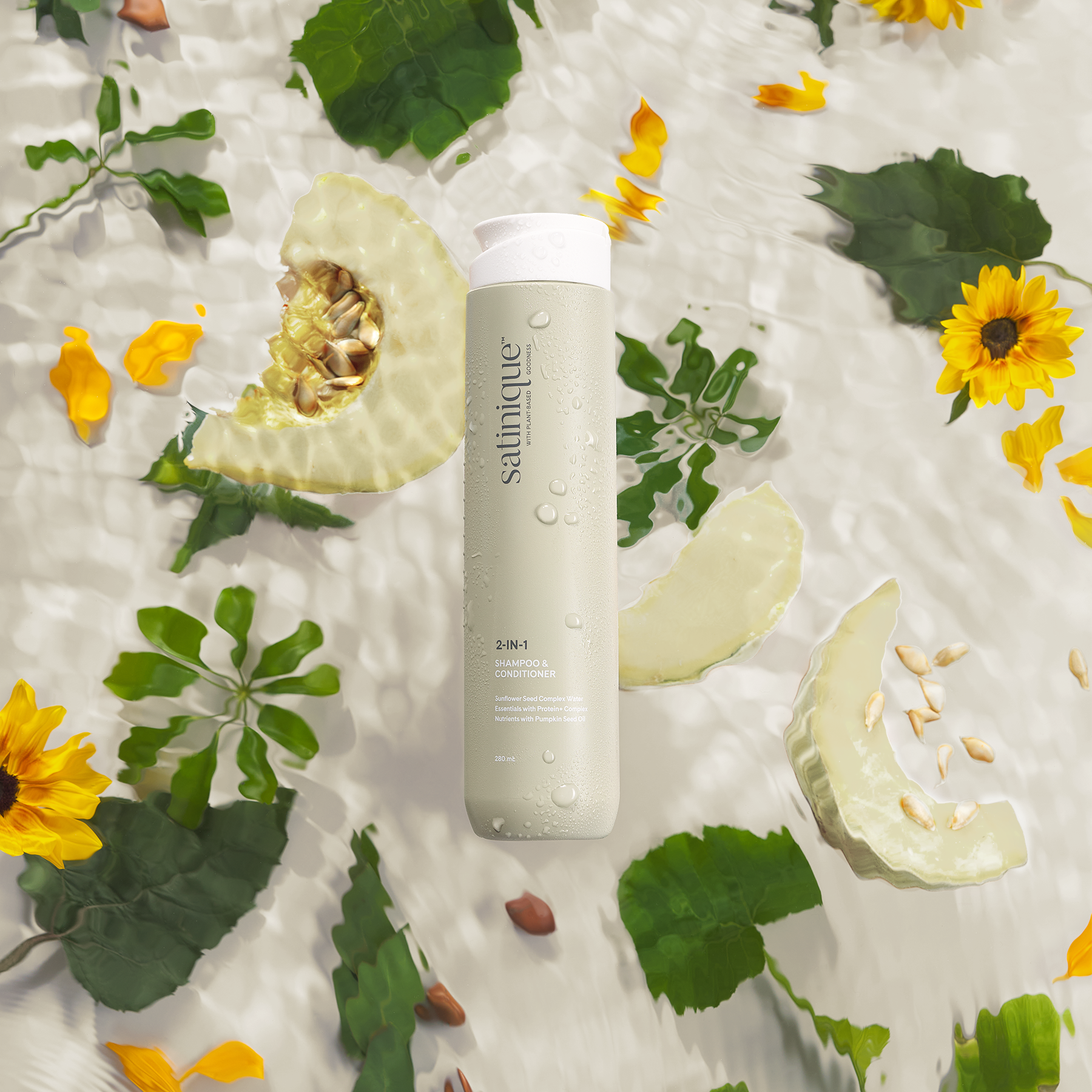 Satinique™ 2 en 1 Champú y Acondicionador - 750 mL