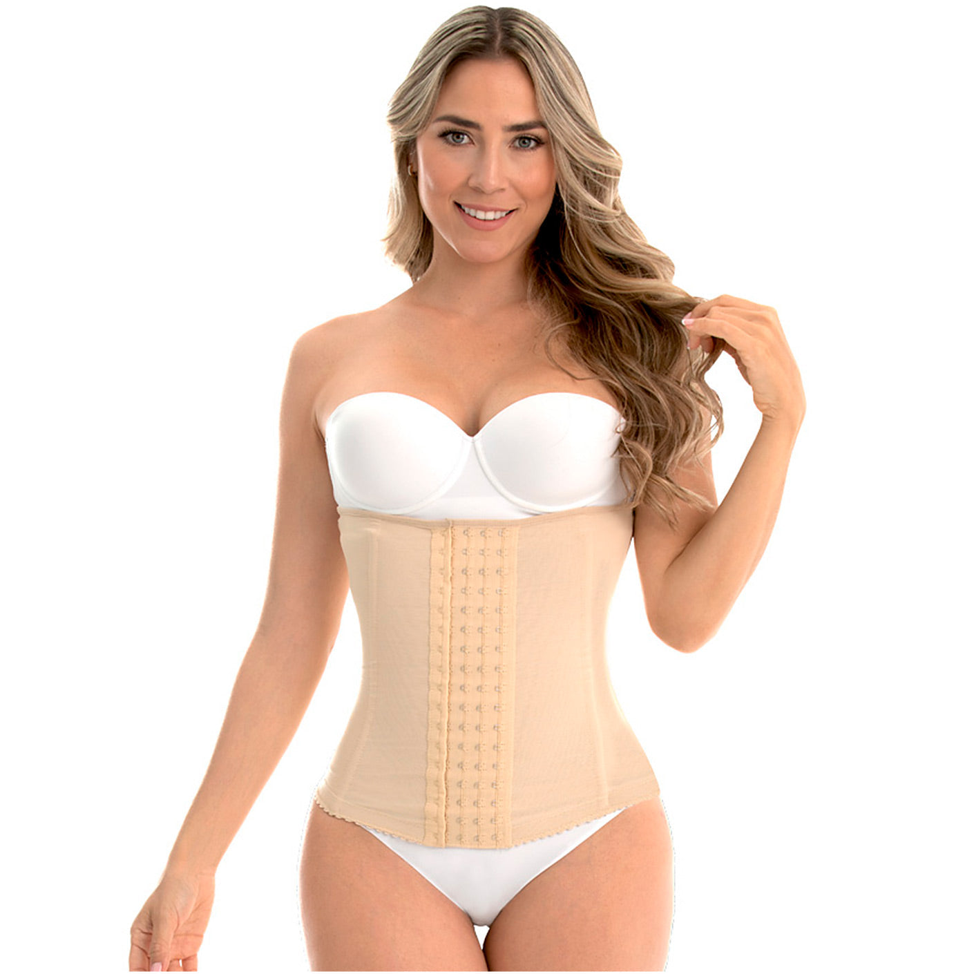 WAIST TRAINER STRAPLESS FREE BUST COVERED BACK C4057