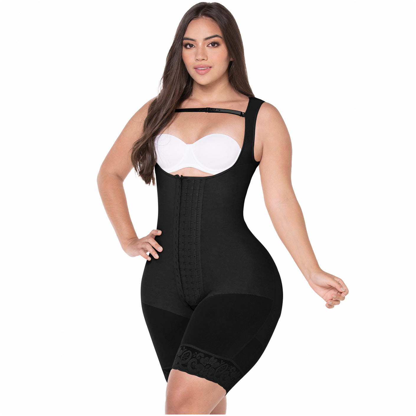 HOURGLASS TYPE MID-THIGH FAJA AND MAX HIPS CAPACITY F00485