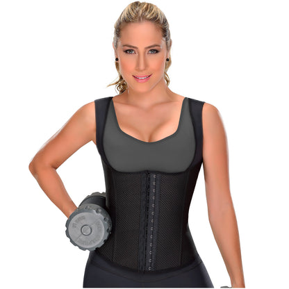 LATEX VEST WITH COVERED BACK FL0555