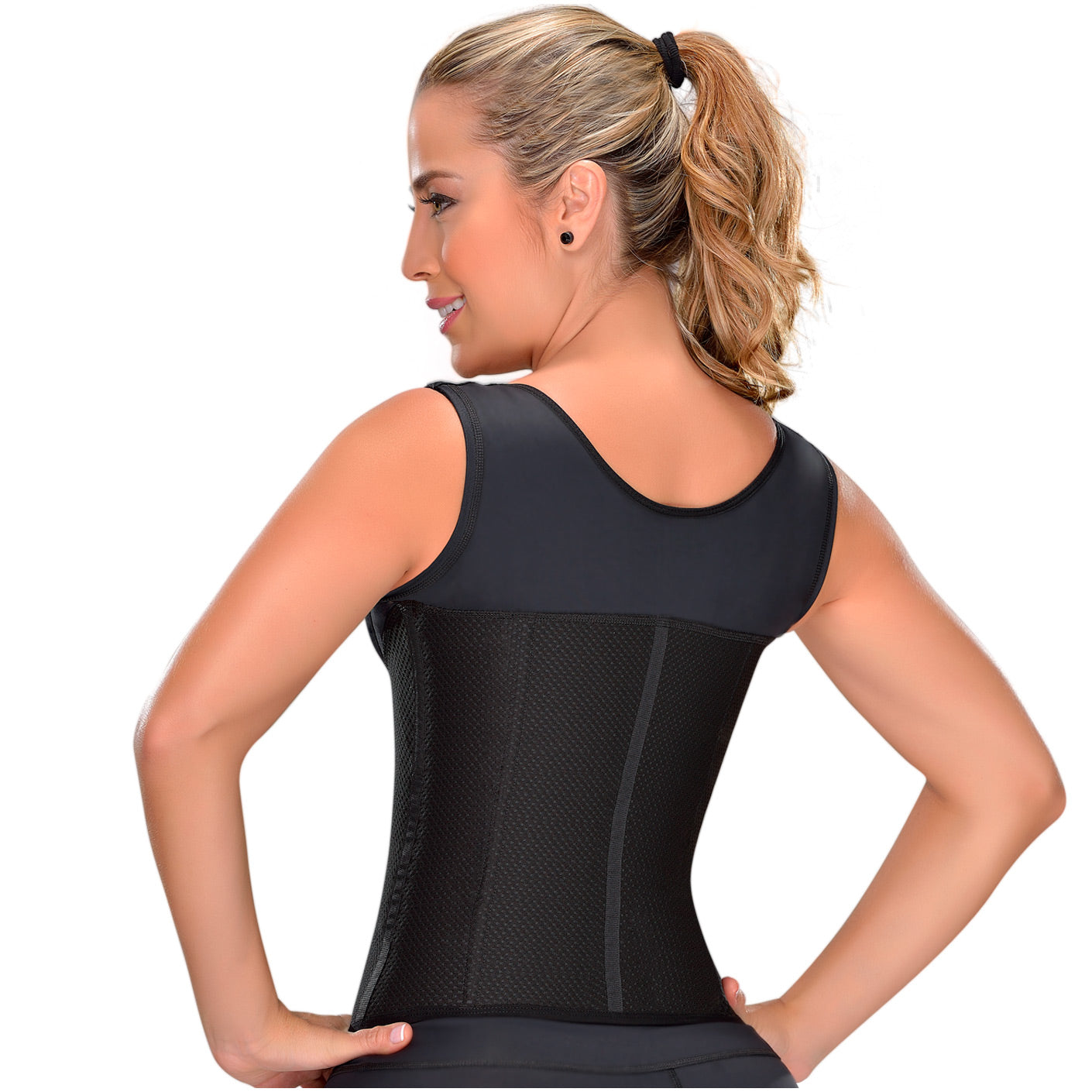 LATEX VEST WITH COVERED BACK FL0555