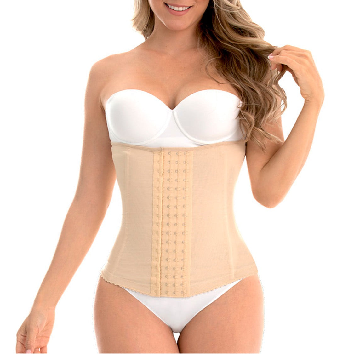 WAIST TRAINER STRAPLESS FREE BUST COVERED BACK C4057