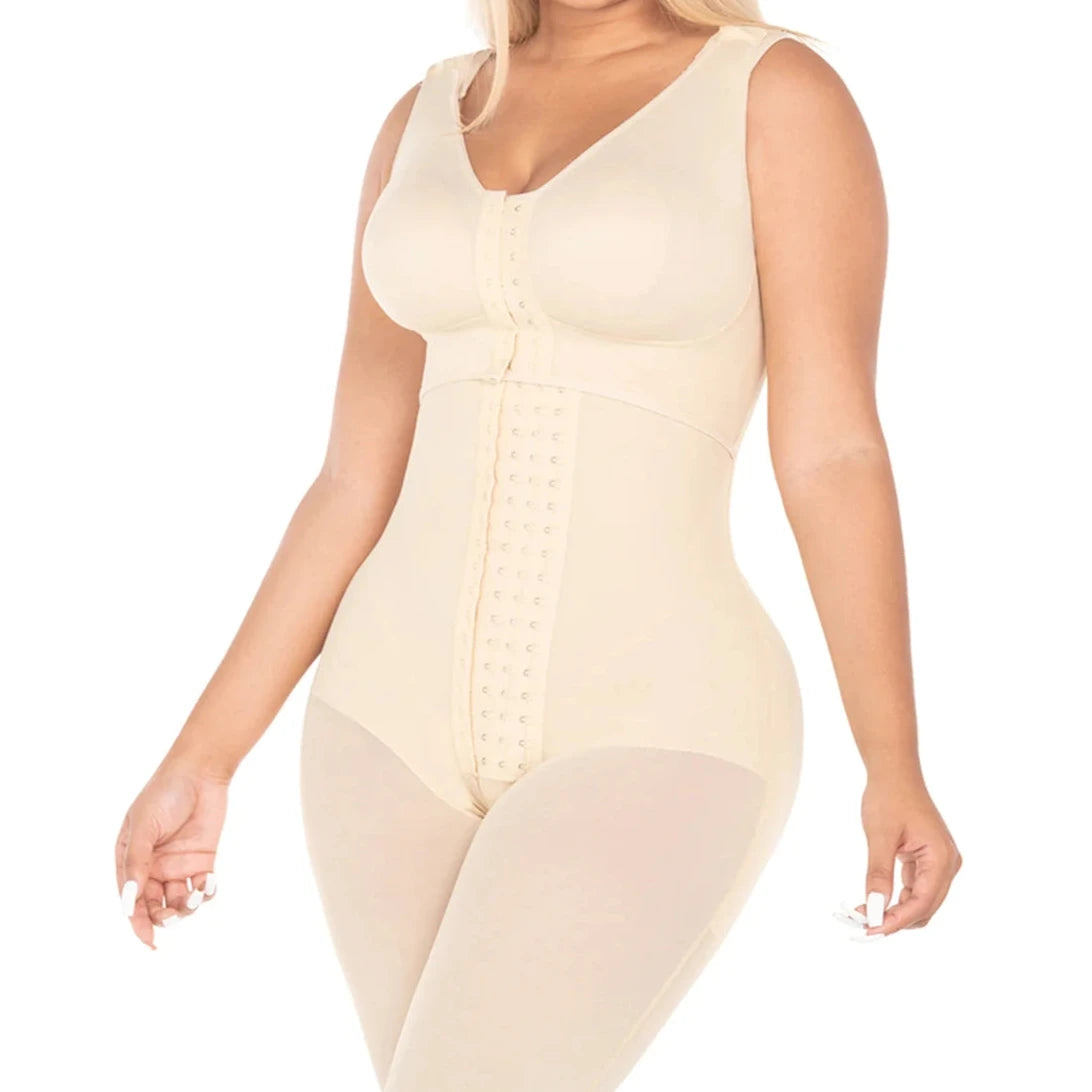 HOURGLASS TYPE KNEE-LENGTH FAJA WITH BRA F00470