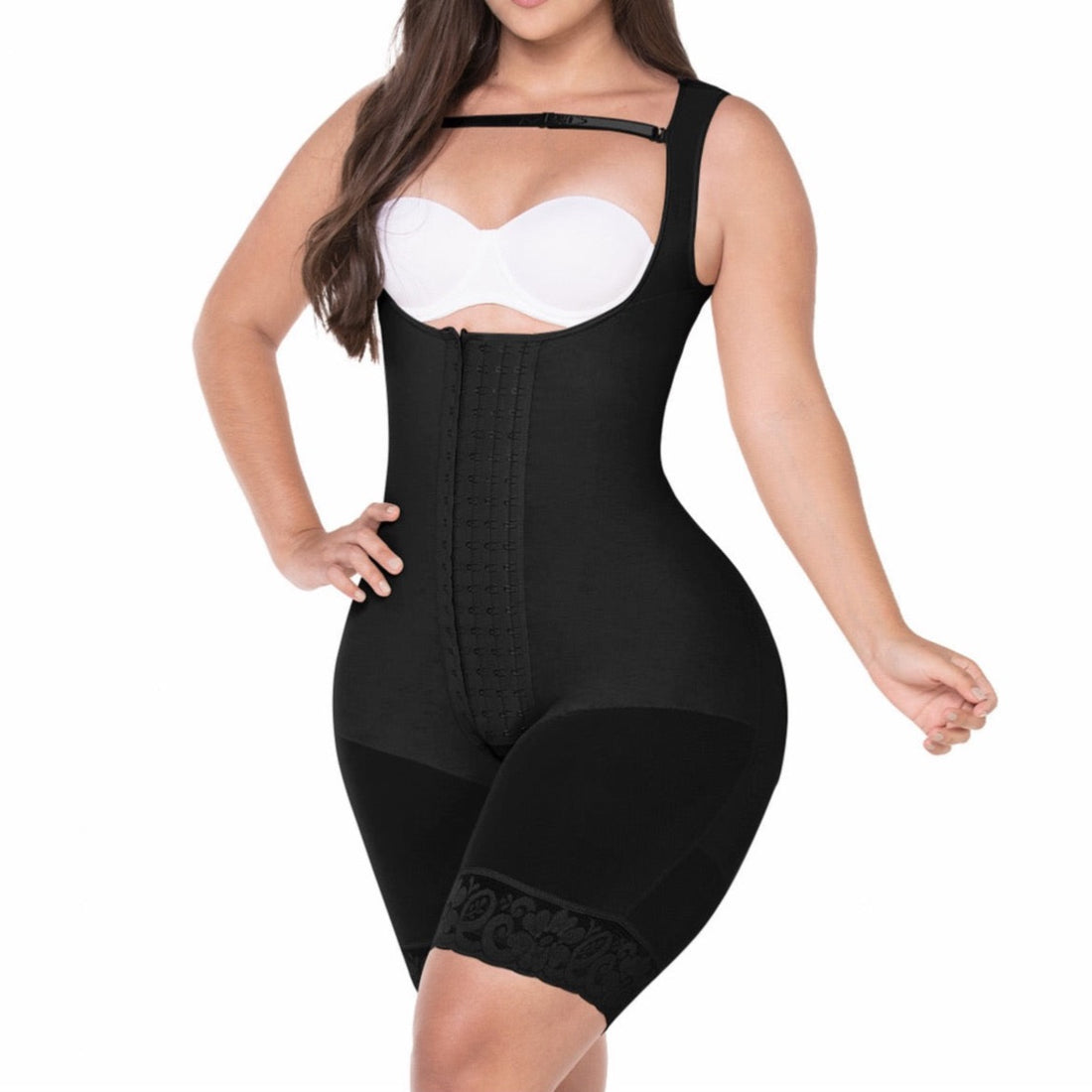 HOURGLASS TYPE MID-THIGH FAJA AND MAX HIPS CAPACITY F00485