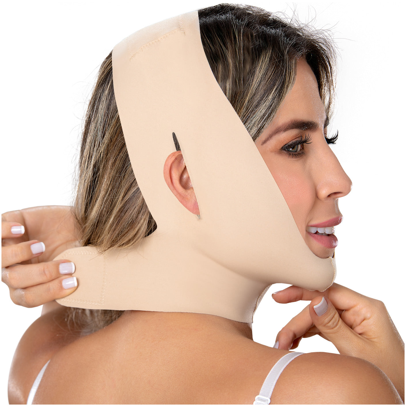 FAJAS MYD 0810 Post Surgical Chin Compression Strap for Women - Pal Negocio