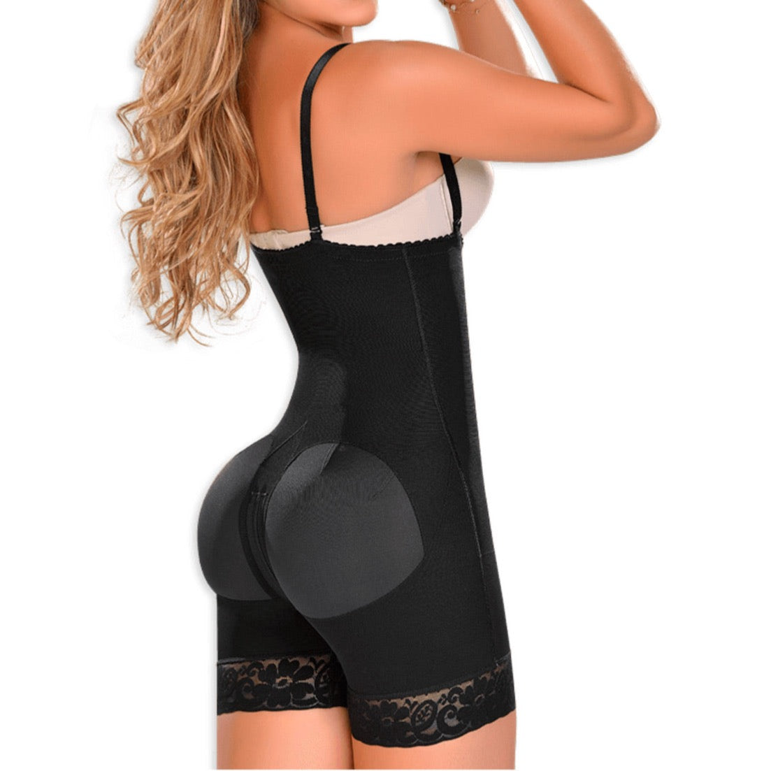 Fajas MYD 0066 Strapless Mid Thigh Body Shaper for Women / Powernet - Pal Negocio