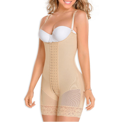 Fajas MYD 0083 Mid Thigh Bodysuit Body Shaper for Women / Powernet - Pal Negocio